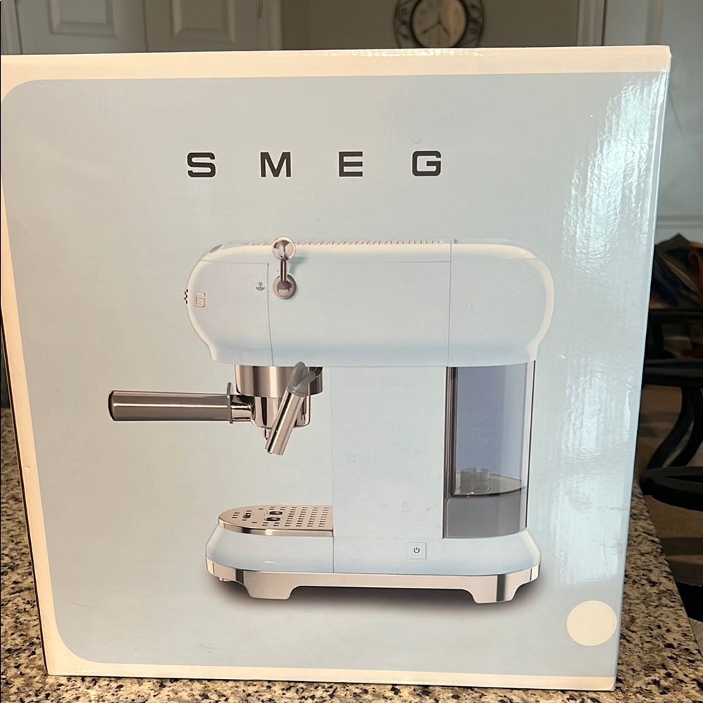 Smeg White Espresso Machine